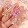 Pinza Mariposa Pequeña de Lentejuelas de 2.5 cm Pinza para el Cabello Transparente de Brillo de Alta Calidad Pinza para Cabello Trenzado Pinza para Flequillo Accesorios para el Cabello para Niños
