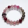 [Amor a Primera Vista] Pulsera de Cristal de Citrino Natural para Mujer La Más Fácil de Combinar Fresa Cristal Granate Pulsera de Moda Al por Mayor