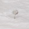 Clip para la oreja de rosa color fantasma sin oreja exquisito luz ligera camelia arete transparente flor pequeña aretes para el cartílago de la oreja