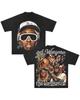 Y2k Padrão Estilo Retro Harajuku Gótico Hip Hop Anime Imprimir Camiseta Oversized Masculina e Feminina Solta Casual Manga Curta
