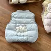 Chaleco de plumón para bebé, estilo nuevo de invierno para niñas, chaqueta sin mangas con 90% de plumón de pato blanco, ropa ligera para bebés niños