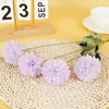 4 Flores de Crisantemo Artificiales para Decoración de Bodas al Aire Libre, Decoración del Hogar, Flores Secas, Exhibición de Mostrador de Oficina, Fotografía