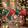 Mingguan Artigos para Decoração de Natal Meias de Decoração de Natal de Pernas Longas em Tecido Sacola de Presente Criativa Sacola de Presente de Desenho Animado para Mesa de Cabeceira