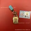 Chaveiro de Ouro Puro 999 Riqueza Garantida Pingente de Bolsa Dourada Decoração Live Tiktok Pequeno Presente Atacado