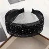 Nova Faixa de Cabeça de Strass Versátil de Alta Qualidade Estilo Coreano Grampo de Cabelo Topo Craniano Alto Acessório de Cabeça Totalmente de Strass Faixa Larga de Tela Atacado