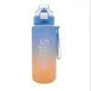 Copo de água degradê fosco colorido E-commerce transfronteiriço da Amazon popular celebridade da internet portátil 750ml chaleira esportiva para ciclismo