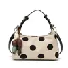 Bolsa de Mão Polca Dot Francesa Fashion 2026 Verão Nova Estilo Coreano Design de Nicho Ombro Único Transversal Bolsa Almofada