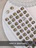 Acessórios Melard para Nail Art Cor Café Claro Strass de Formato Irregular Coração Quadrado Gordo Ovo de Pombo Castanho Unhas Super Brilhantes Strass Decorativos