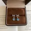 Vintage vintage Aretes Medio Antiguo Marcado Aretes Lujo Ligero Aretes de Botón de Alta Gama Joyería de Industria Pesada Nueva Joyería