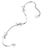 Estilo Coreano Estilo Fresco Pulido Súper Brillante Pulsera de Cadena con Cuchilla de Lazo Super Hada Elegante Elegante Pulsera Moda Joyería de Alta Gama