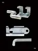 Corral de Parto para Cerdas, Equipo para Cría de Cerdos, Posicionador, Accesorios para Camas de Lechones, Pestillo, Hebilla de Puerta, Cerradura de Puerta, Placa de Piso Engrosada