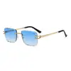 Gafas de sol de moda con montura cuadrada, Gafas de sol versátiles de moda de alta gama, Gafas de sol simples de lujo ligero para protección solar al aire libre