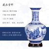 Adornos de Jarrón de Cerámica Jingdezhen Decoraciones para el Hogar Arreglo de Flores Secas Estilo Chino Nuevo Sala de Estar Mueble de TV Artesanía Liquidación