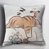 Funda de Almohada de Gato Más Vendida de Temu, Funda de Cojín Decorativa para el Hogar de Animales Linda y Divertida, Hecha a Medida y Disponible para Dropshipping
