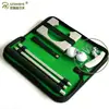 Dispositivo de Práctica de Putting de Golf Aleación de Aluminio de Tres Secciones Mano Izquierda y Derecha Barra de Entrenamiento de Golf Set Portátil Suministros