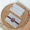 7*10/25g bolsa autosellada roja neta para máquina galleta crujiente de copo de nieve crujiente de vaca bolsa de galletas embalaje de alimentos transparente esmerilado