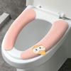 Cartoon Handle Adesivo de vaso sanitário Four Seasons Universal Washing Eletrostatic Adsorption Toilet Sticker adesivo impermeável tapete de vaso sanitário