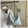 Bolso Tote Grande de Capacidad para Mujer con Bordado Fresco de Letra 2026 Diseño de Moda Personalizado Casual para Hombro y Cruzado