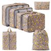 Bolsa de Armazenamento para Viagens Internacionais Conjunto de Oito Peças para Viagens de Negócios e Viagens Bolsa de Armazenamento de Grande Capacidade Bolsa de Armazenamento à Prova d'Água para Roupas e Diversos