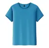 Camiseta de publicidade Ice secagem rápida T-shirt estampada gola redonda esportiva manga curta atacado roupas de trabalho roupas de classe roupas de grupo com LOGO estampado