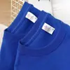 Camiseta de Verano de Algodón Pesado de Xinjiang 400g Manga Corta Color Sólido Holgada Casual Talla Extra Joker Mismo Estilo para Hombre y Mujer