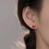 Pendientes rojos del Año del Dragón de Benmingnian para mujer 2023, nuevos nichos de otoño e invierno, joyería de lujo ligera de Año Nuevo
