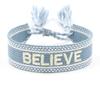 Vendas Diretas da Fábrica Europeu e Americano Transfronteiriço Popular Pulseira de Pulso Letras Bordadas "Amor" Pulseira da Amizade Borla Joia de Mão