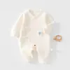 Macacão de borboleta para recém-nascido, macacão quente para bebê, macacão acolchoado de outono e inverno para bebê, roupa de engatinhar, roupa íntima para recém-nascido