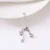 Cadena de Extensión Ajustable de Corazón de Melocotón Deslizable de Acero Inoxidable Pulsera de Perlas Cadena de Acabado con Colgante de Corazón de Melocotón Cadena para Joyería DIY