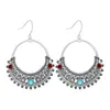 Pendientes Geométricos Populares de Aleación Estilo Resort de Playa para Mujeres Acrílico Turquesa Textura de Moda Pendientes al por Mayor