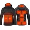 Venta directa de fábrica explosiones transfronterizas ropa de algodón acolchada con calefacción ropa de calefacción para hombre distrito dos cuatro nueve con capucha ropa de algodón acolchada cálida ropa de calefacción