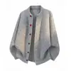 Suéter cárdigan de cuello redondo para hombres y parejas, botones coloridos, estilo old money, otoño e invierno, venta al por mayor de fábrica transfronteriza