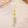 Nuevo Colgante de Llavero de Bambú de la Fortuna Brocado Canción Nueva para Teléfono DIY Souvenir Cultural Creativo Recuerdo de Viaje Adorno Pequeño
