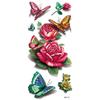 Calcomanías de Tatuaje de Rosa Tridimensional 3D Douyin Celebridad de Internet Impresión a Color Calcomanías de Tatuaje Mariposa Flor Calcomanías de Tatuaje Impermeables