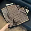 Pañuelo de Seda 70 Cuadrado Moda Coreana de Alta Gama Versátil Profesional Seda Sintética Pequeño Pañuelo de Cuello Estampado Retro Pañuelo de Seda para Mujer