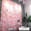 Fundo de Parede de Flores, Decoração de Parede Artificial de Flores, Flor de Seda, Ponto Popular para Fotos, Configuração de Sala de Transmissão ao Vivo, Parede de Flores de Rosas para Casamento