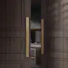 Nova Maçaneta de Porta Esculpida em Liga de Alumínio Imitando Antiguidade Estilo Chinês em Estoque para Portas de Correr de Hotel e Escritório
