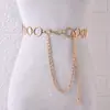 Cinturón Metálico Estilo Coreano para Mujer Versátil Decorativo Accesorio de Moda para Vestido Anillo Cintura Delgada Cadena para la Cintura Moderno