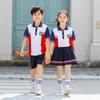 Uniforme Escolar para Alunos do Ensino Fundamental Uniforme de Jardim de Infância Uniforme de Classe Infantil Estilo Academia Britânica Uniforme de Apresentação Camiseta Masculina e Feminina Conjunto Esportivo
