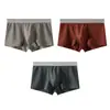 Atacado de Cuecas Masculinas Huajielong de Nylon Estampado Seda de Gelo, Boxer Respirável de Cintura Média Tamanho Grande, Disponível para Dropshipping