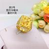 Anillo para Hombre Anillo de Dragón para Hombre Anillo del Buda de Vientre Grande Anillo Más que Año Agresivo Generoso Joyería Chapada en Oro