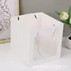 Bolsa Cuadrada para Regalo, Bolsa para Regalo de Flores, Empaque para Hornear Pasteles, Bolso Transparente, Caja de Regalo para el Día de San Valentín