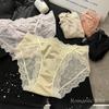 Pantaletas de Satín Walt para Mujer con Encaje Sexy Encantador para Chica Cintura Baja Entrepierna de Algodón Puro Bragas de Deseo Puro Pantalones Cortos
