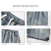 Ropa de Hombre Shanggu 2026 Verano Pantalones Cortos de Mezclilla para Hombre Estilo Holgado Hong Kong Jeans de Cinco Puntos Personalizados Artículos Cruzados en Stock