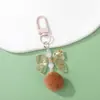 Llavero de Pompones de Colores Dulces Accesorios de Lazo Colgante de Decoración para Mochila Pequeño Regalo Creativo Cultural DIY