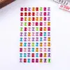 Adesivos de Diamante Coloridos Transfronteiriços Adesivos Acrílicos Adesivos de Recompensa Criativos Feitos à Mão para Crianças e Meninas Adesivos