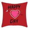 Funda de almohada transfronteriza de Amazon para San Valentín, cojín de lino estampado para sofá de sala de estar, funda de almohada decorativa para el hogar.
