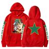 Moda nova 2023 JOJO's Bizarre Adventure suéter com capuz estiloso top esportivo estampado de outono