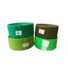 En stock 11cm cinta de gancho y bucle verde que no se engancha, verde fluorescente, verde militar, verde claro, verde oscuro cinta de gancho y bucle de plástico
