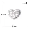 Parche de Tela Bordado con Lentejuelas de Corazón Flecha Flecha de Cupido Corazón de Melocotón con Forma de Corazón Bordado por Computadora Parche Adhesivo DIY para Ropa